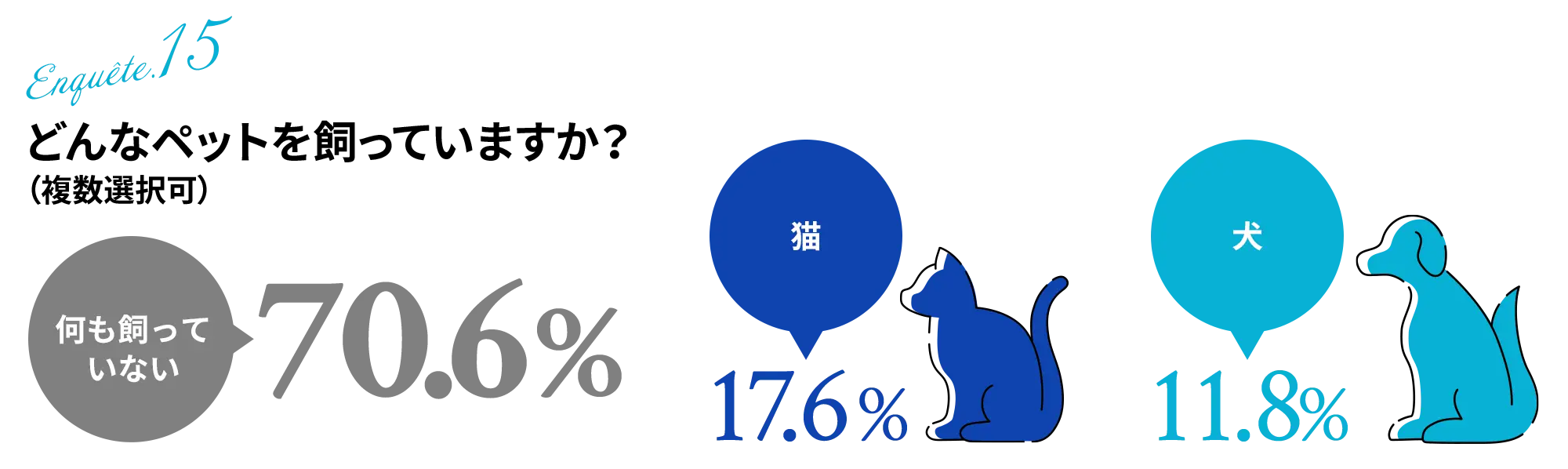 どんなペットを飼っていますか？（複数選択可）